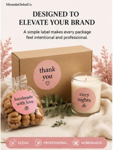 2.5 inch Pink Round Thermal Sticker Roll (Pink)