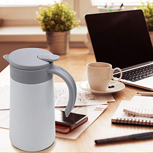 28oz Small Coffee Carafe Insulated Coffee Pot (White)