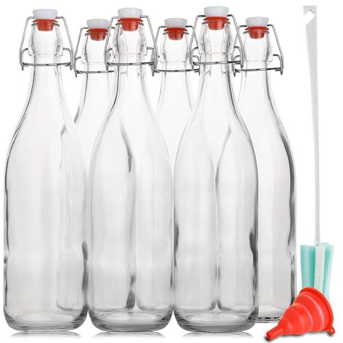 Flip Top Glass Bottle [1 Liter (33)