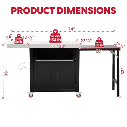 Outdoor Kitchen Island with Cabinet (Large)