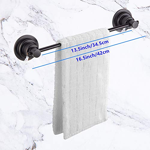 16 Inch Suction Cup Towel Bar (Suction Towel Bar-16 Inch Rubbed Bronze)