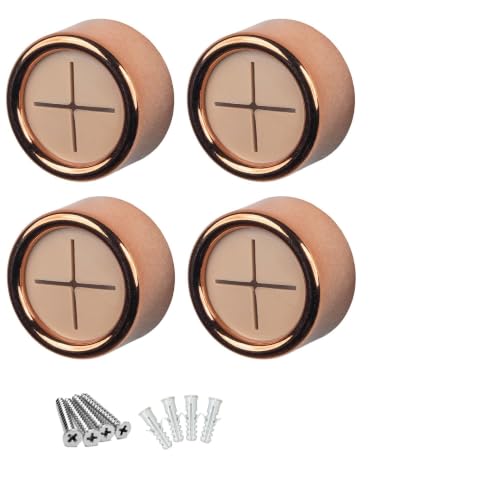 Modern Elegant 4 Pack Towel Hooks (4 Pack / Rose Gold)