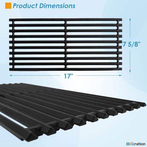 17" Grill Grates and Emitter for Charbroil TRU Infrared 3 (17" x 8 1/16"+17" x 7 5/8")