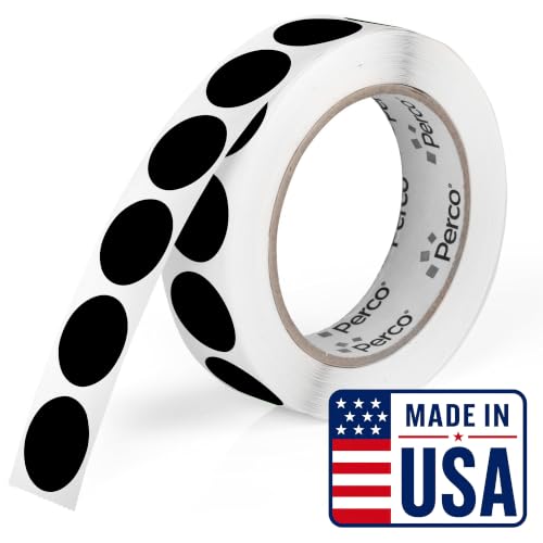 Black Round Circle Dot Sticker 1 (Black / 1 Inch)