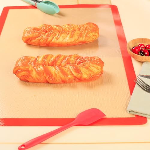 Silicone Baking Mat for Full Size Sheet Pan (Bright Orange / 24.5"L x 16.5"W)
