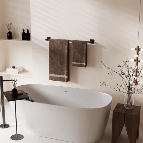 Towel Bar Towel Racks for Bathroom Wall Mounted (Matte Black / Wall-Mounted)