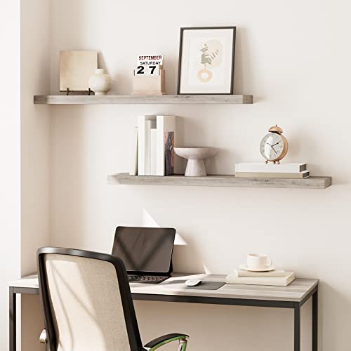 Floating Shelves for Wall (Greige / 39.4 Inches)