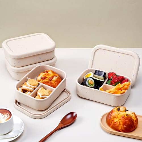 4 Pcs Silicone Bento Box (4 Count)
