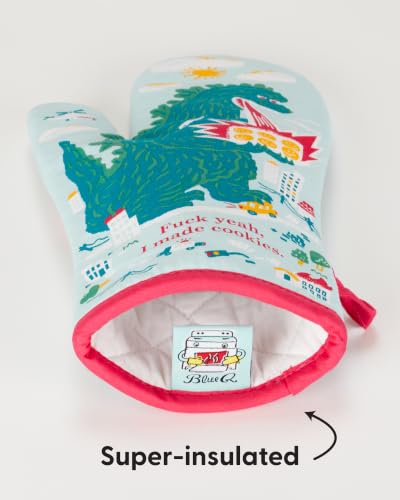 Oven Mitts Cute Kitchen Accessories & Kitchen Gifts (Blue)