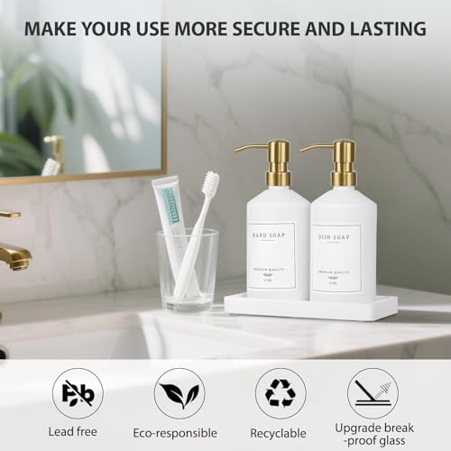 Gold Soap Dispenser Set (2 Count)