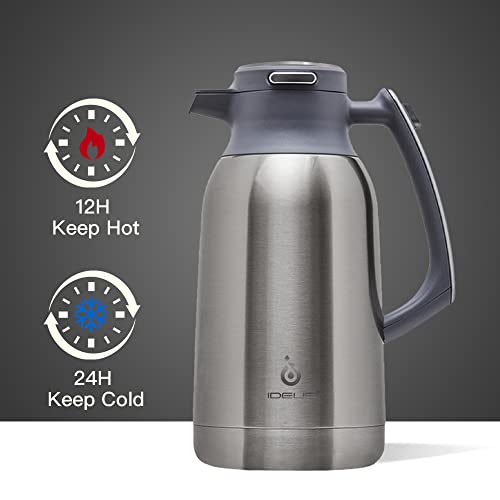 Thermal Coffee Carafe 68oz (Metallic / 68 Ounces)