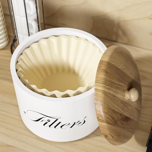 Wood Coffee Filter Holder with Lid