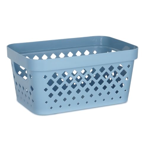Plastic Baskets for Organizing (Marina Blue / 1 Gallon)