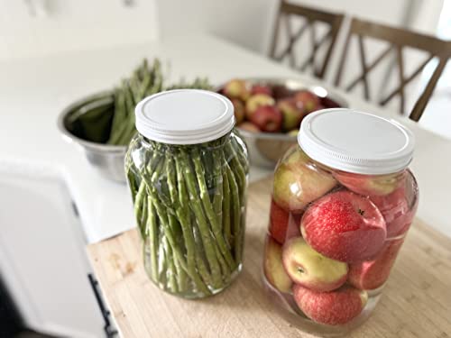 Large Glass Jars 1 Gallon (White Lid / 1 Gallon)