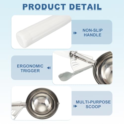 2 Pcs Cookie Scoops Ice Cream Scoop w