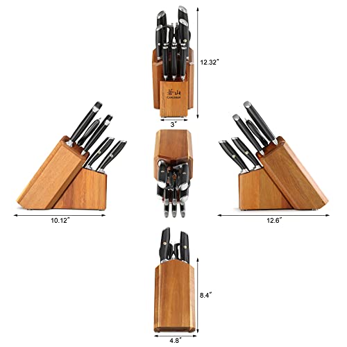 L Series 12 Piece Knife Block Set with 6 Steak Knives (12 Count)