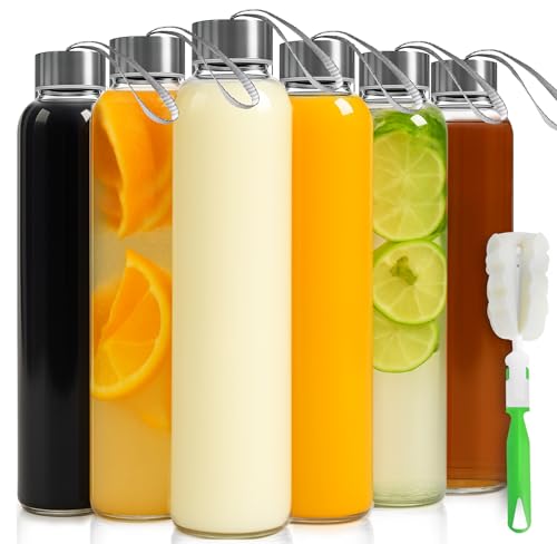 Clear Glass Bottles with Lids