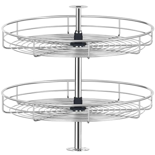 21 1 4" Chrome Corner Cabinet Lazy Susan