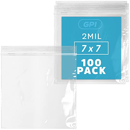 GPI 7" x 7" Zip Bags (100 Count)
