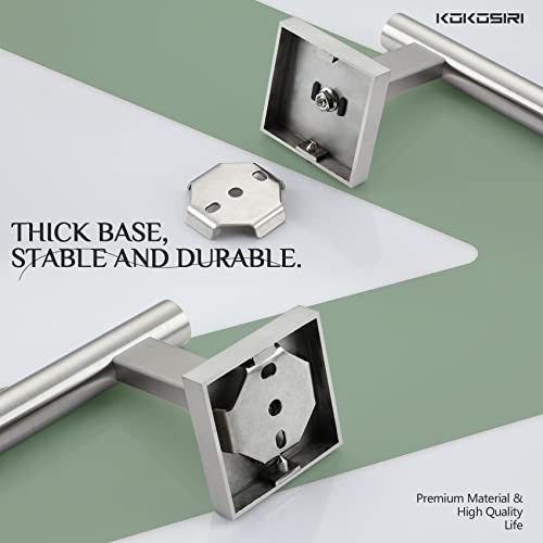 Towel Holder Brushed Nickel Bathroom Accessory Hand Towel Bars Wall Mounted Kitchen Cabinet Paper Holder Stainless Steel 2 Pack (Brushed Nickel / 2 Pack)