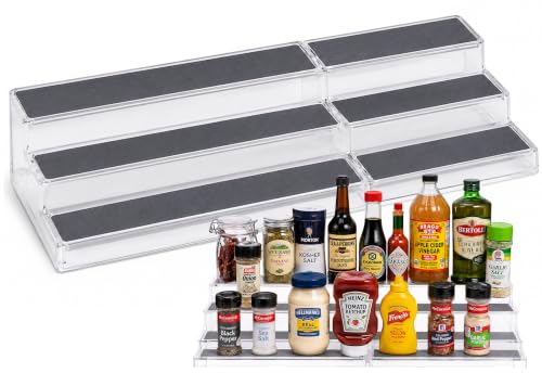 3 Tier Expandable Spice Rack Organizer for Cabinet