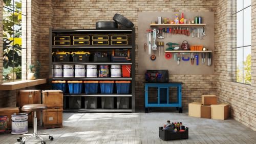6 Tier Heavy Duty Garage Shelving (6T 62" W x 24" D x 84" H)