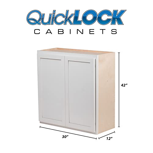 Quicklock RTA (12"D x 30"W x 42"H Standard / Pure White)