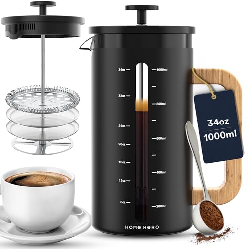French Press Coffee Maker (Black)