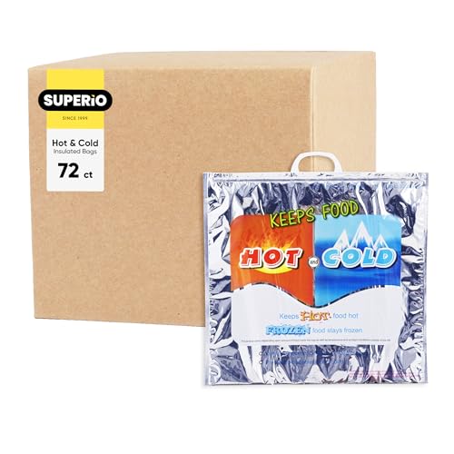 Hot and Cold Insulated Bags for Food Delivery (X-Large (Grocery Size))