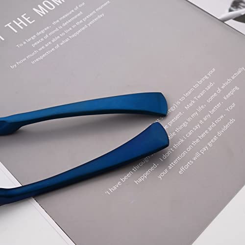 Luxury 18 10 Stainless Steel Matte Blue Cutlery Flatware Set (4 / Blue)