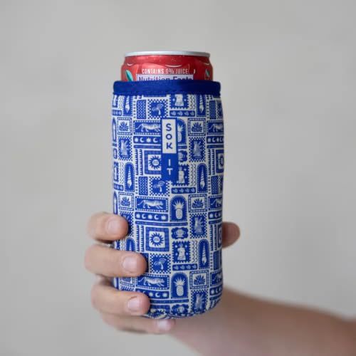 CanSok Sleeve for Beer & Soda Insulated Neoprene Cover (Off the Grid / 12oz Can Sleeve)