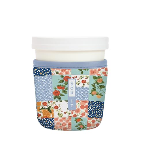 IceCreamSok Insulated Neoprene Cover (Garden Quilt / Fits Tapered Pints)