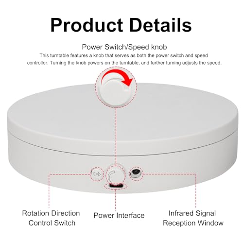 Motorized Rotating Display Stand with Remote