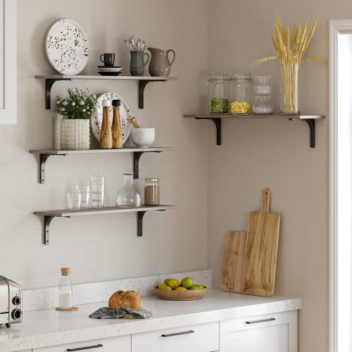 Long Wall Shelves (Greige / 31.5 Inch)
