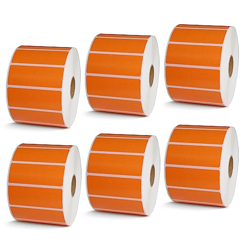 2.625" x 1" 67 mm x 25 mm (2.625 in x 1 in / Orange)