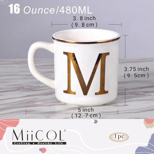 Ceramic Coffee Mug 16oz (Letter M Mug)