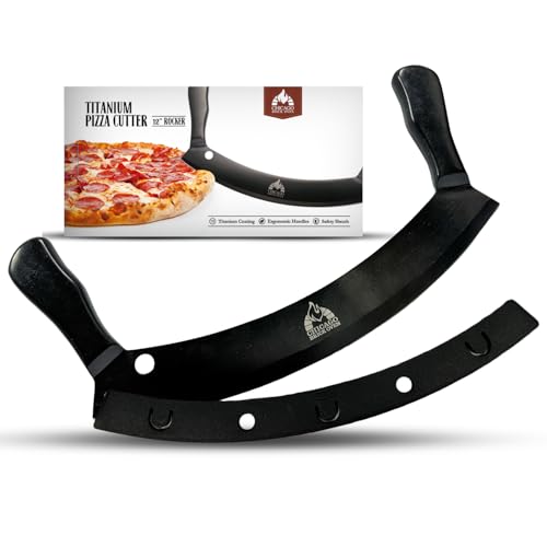 12 Inch Pizza Cutter Rocker Blade with Protective Cover