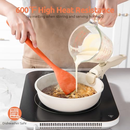 Silicone Cooking Spoon (Orange)