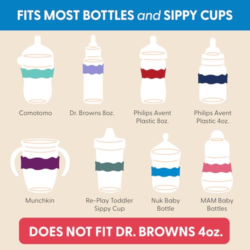 Orbit Labels Silicone Bottle Bands (4 Count)
