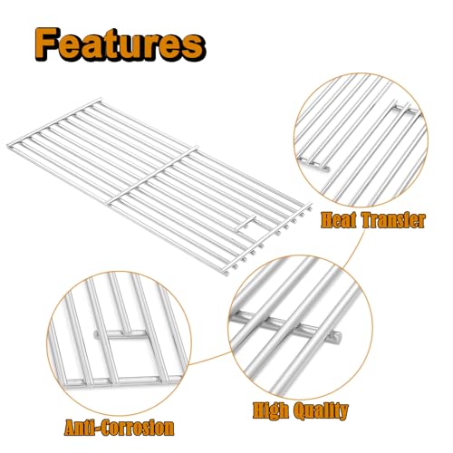 740 0781 Grates Grill Replacement Parts for Kitchenaid 6 Burner Grill Parts 720 (18.75'' x 35'' 4 Pcs Grill Grates)