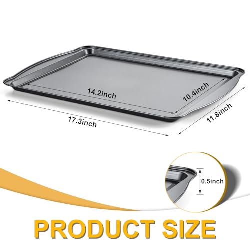 Baking Sheet Set of 2 (2 PCS Large Baking Pan Set)