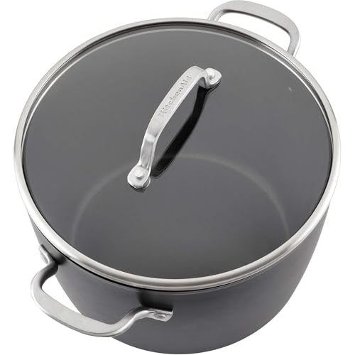 Hard Anodized Induction Nonstick Stock Pot with Lid (Stockpot (8 Quart))