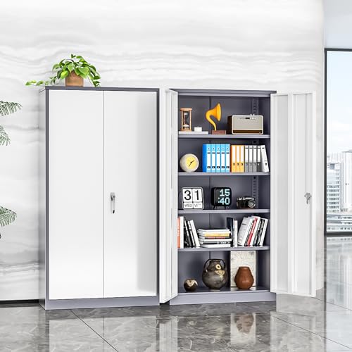 Metal Garage Storage Cabinet (New Grey / 72")