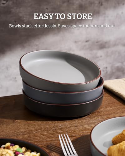 Mercury Pasta Bowls Set of 4 (Multicolor / 4 pcs)
