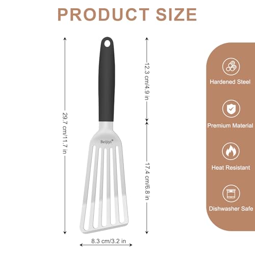 2 Pack Stainless Steel Fish Spatula (Small - 11.7")