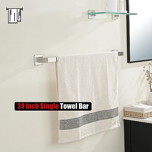Brushed Towel Bar (26.41 Inch / Brushed Steel)