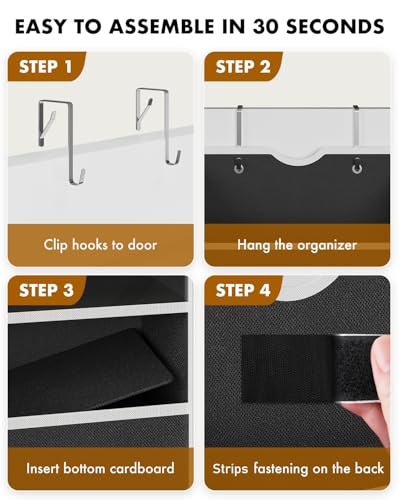 Over The Door Organizer Hanging (Black)