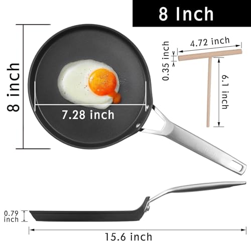 8 Inch Nonstick Crepe Pan with Spreader (8 INCH)