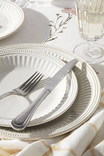 895721 French Perle Groove Dinner Plates (Dinner Plates, Set of 4)
