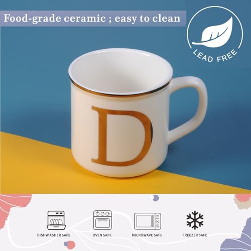 Ceramic Coffee Mug 16 oz (Letter D Mug)